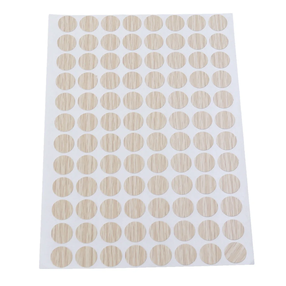 96Pcs Waterproof Screw Hole Covers Non-Slip Wood Texture Sticker for Furniture Repair Easy Apply Remove No Residue 15Mm