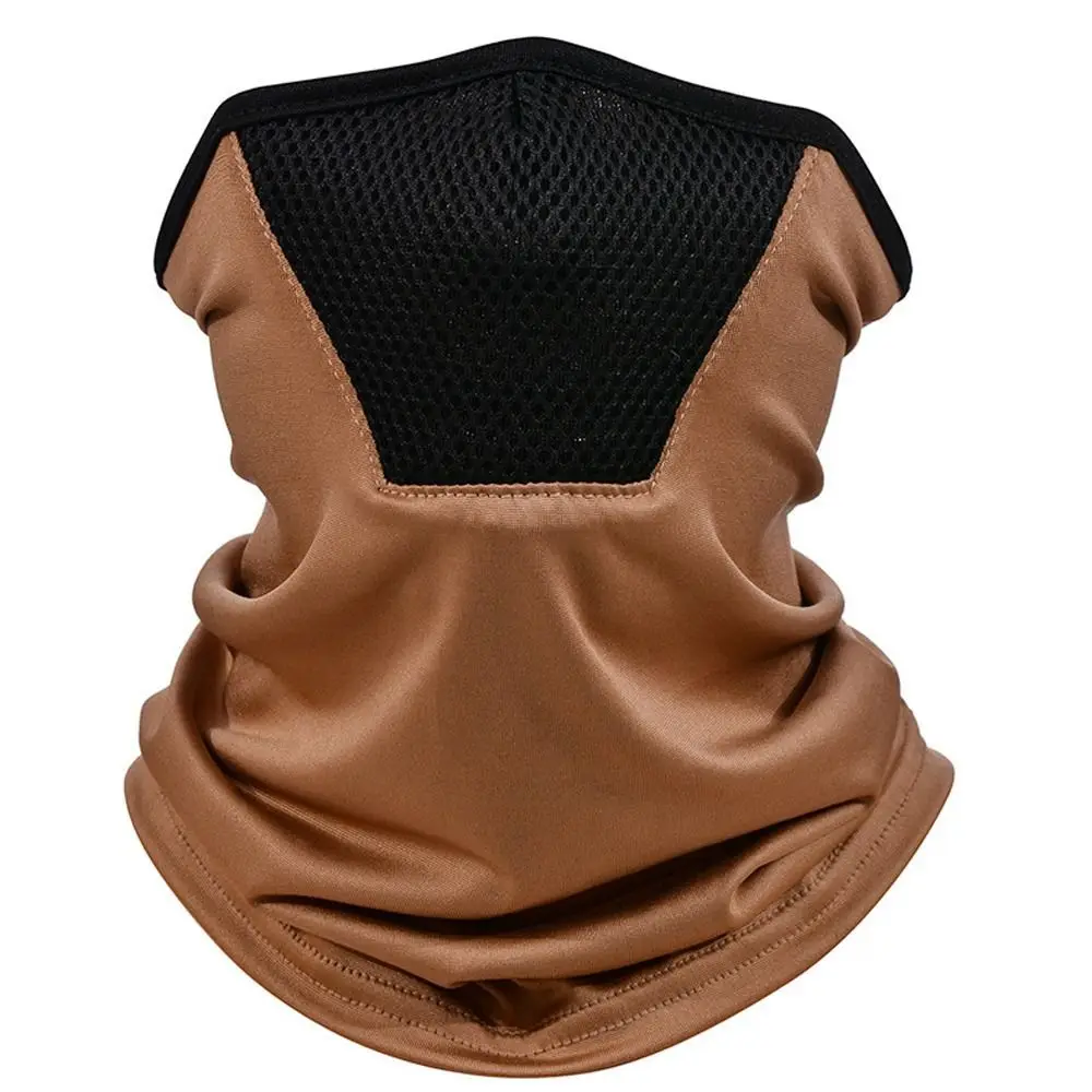 Mask Neckline Mask Solid Color With Neck Flap Mesh Summer Sunscreen Mask Women Sunscreen Veil Men Fishing Face Mask Ice Silk