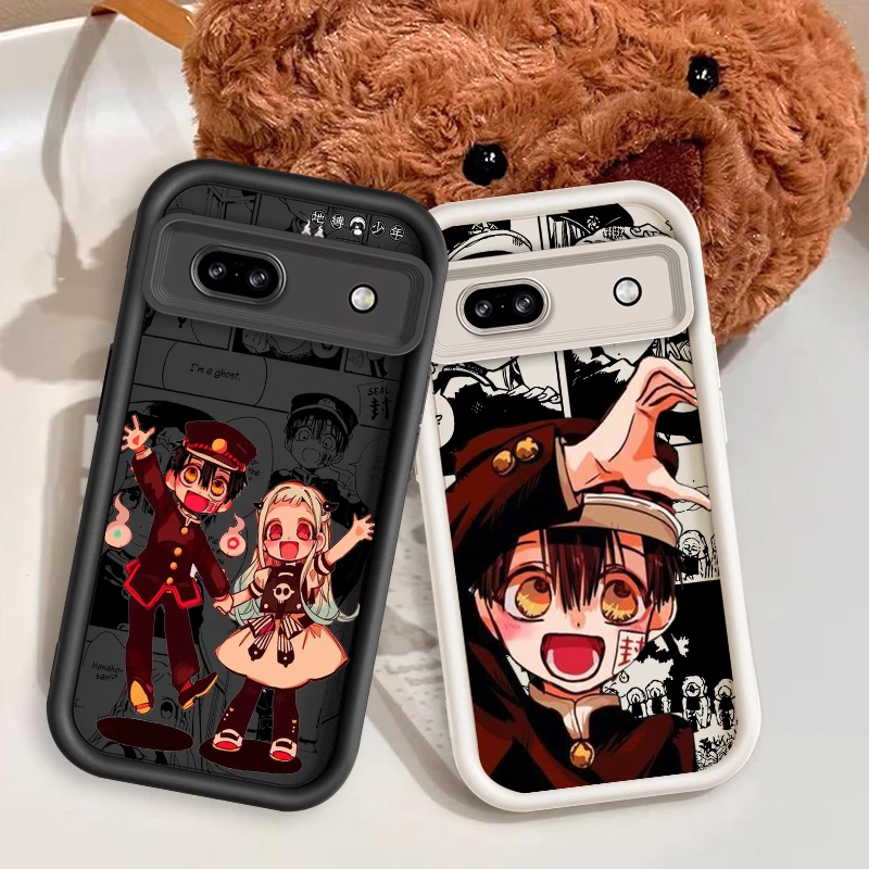 Cartoon Cute Anime Art For Google Pixel 9 8A 8 7 7A Pro XL 5G Eye Ladder Phone Case Soft TPU Shockproof Cover Back Phone Case