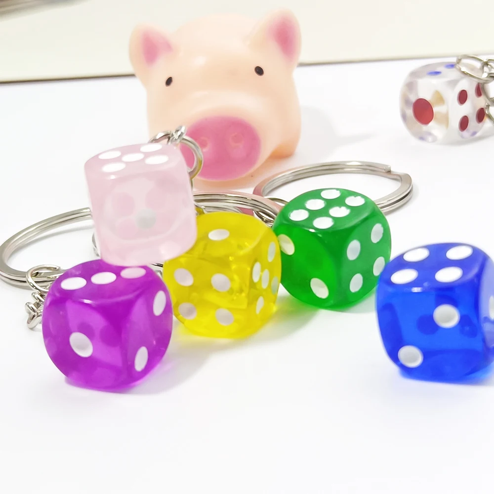 Personalisierter bunter Würfel-Schlüsselanhänger, Mini-Anhänger, Autotasche, Geschenk für Studenten, originelles Handy, DIY-Zubehör, Schlüsselanhänger – Detail 6
