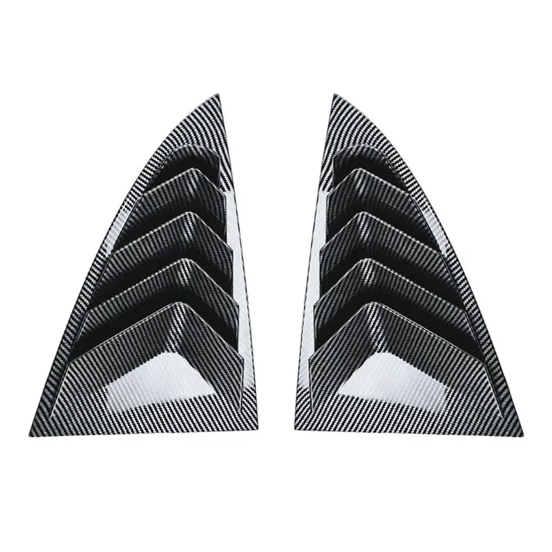 Rear Car Window Shutter Cover For Tesla Model 3 Highland 2024 Louver Side Vent Trim Triangle Accessories-A28K