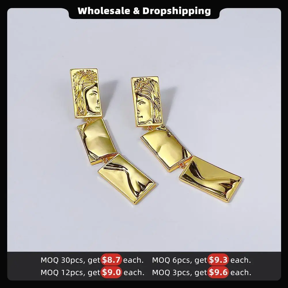 ENFASHION Human Figure Earrings Gold Color Kolczyki Piercing Earings Fashion Jewelry For Women Eyecatch Christmas Party E221391