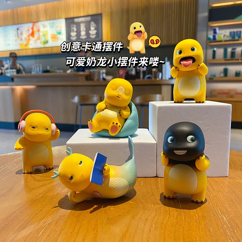 New Hot Cute Milk Dragon Daily Series Action Figure Blind Box Hand Table Decoration Collection Doll Toy Kid Birthday Custom Gift