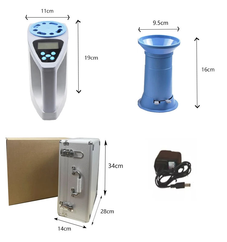 2025 Hot Sale SKZ111B-1PRO Menu Version Farm and Granary Use Coffee Cocoa Water Content Measurement Digital Grain Moisture Meter