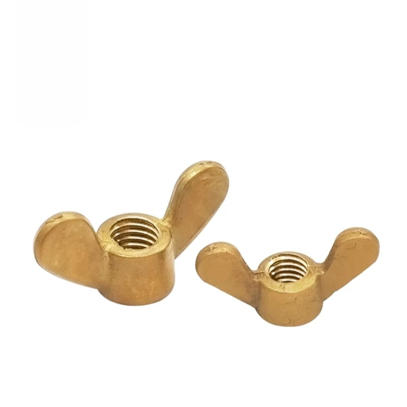 2 ~ 10 pezzi dadi ad alette in ottone metrico M3 M4 M5 M6 M8 M10 M12 dadi a farfalla con orecchio grande dado a vite a mano a forma speciale dado ad artiglio