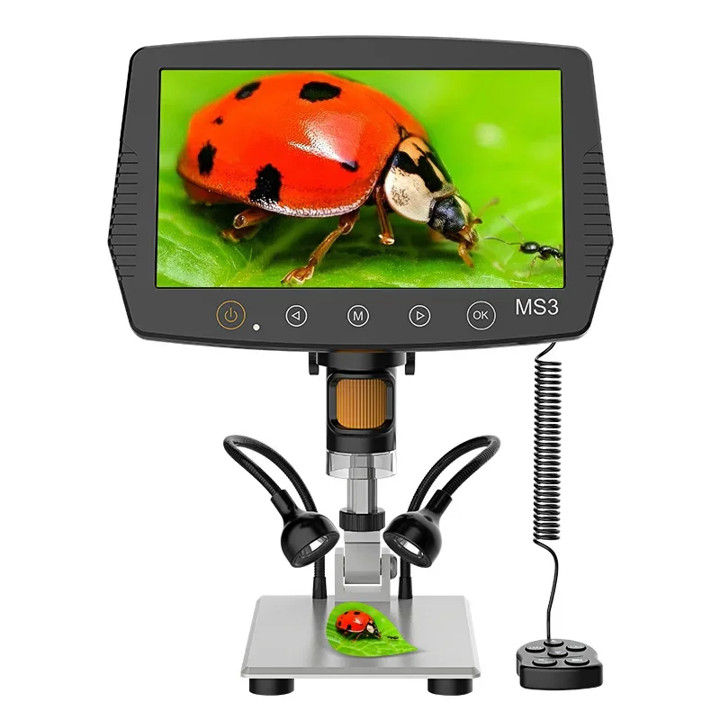 9-inch electronic magnifying glass with screen, USB digital high-definition microscope, ultra clear with screen