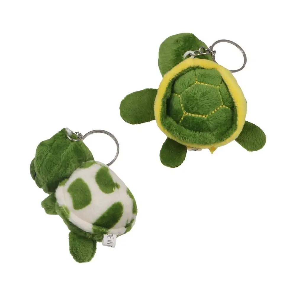 

Car Key Ring Ornaments Cartoon Design PP Cotton Women Key Holder Korean Style Key Buckle Tortoise Pendant Plush Key Chain