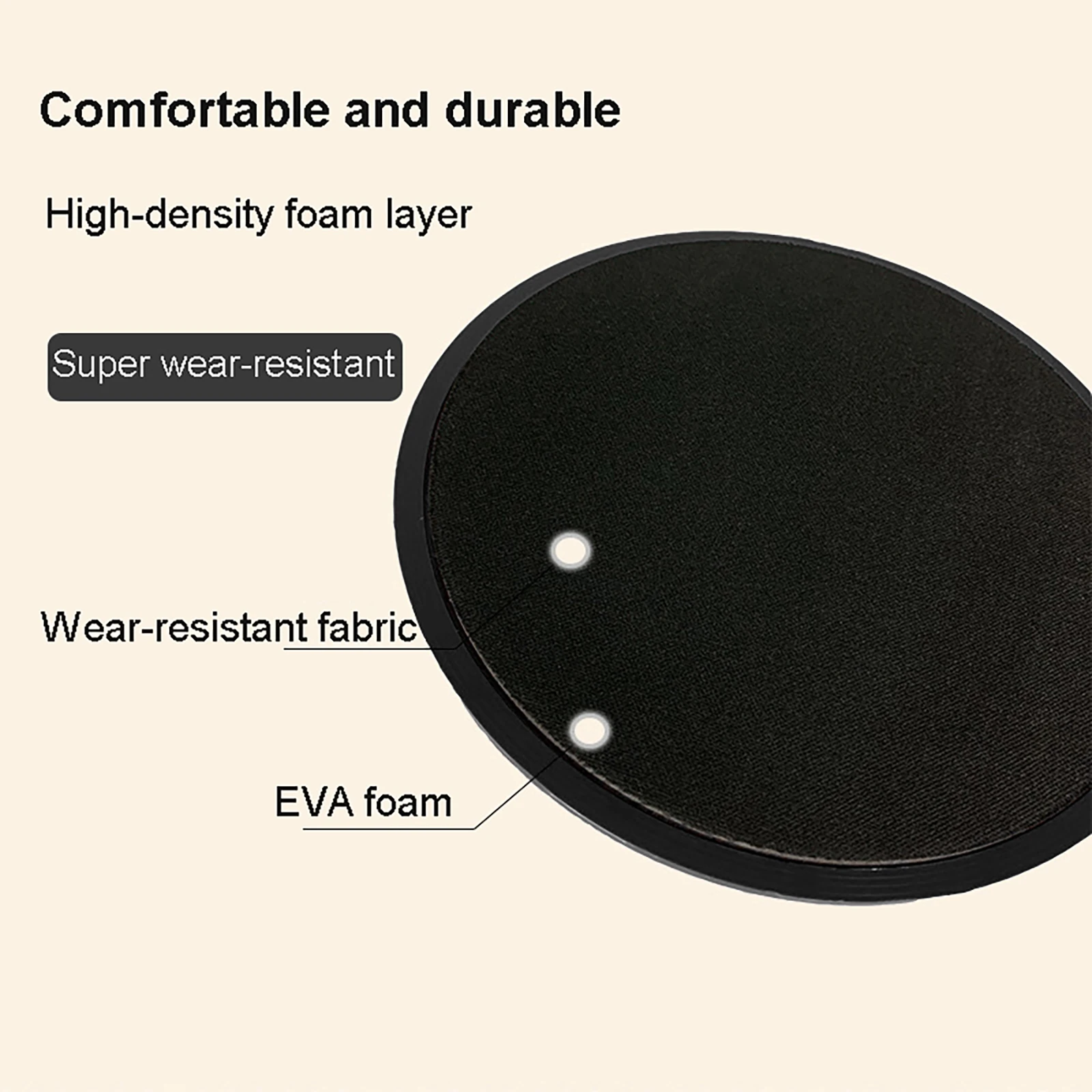 

2Pcs Exercise Sliding Plate Dual Sided Abdominal Core Training Plate Strength Training Sliders for Body Muscle Workout