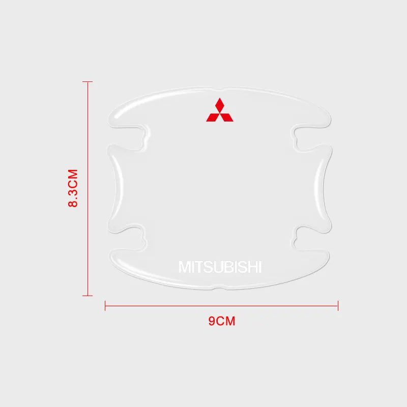 Car door anti-collision strip door handle protection strip For Mitsubishi Outlander Lancer 10 9 ASX RALLIART Eclipse L200 Pajero