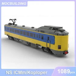 NS ICMm/Koploper Train Model MOC Building Blocks DIY Assemble Bricks Transportation Educational Creative Xmas Toys Gifts 1089PCS