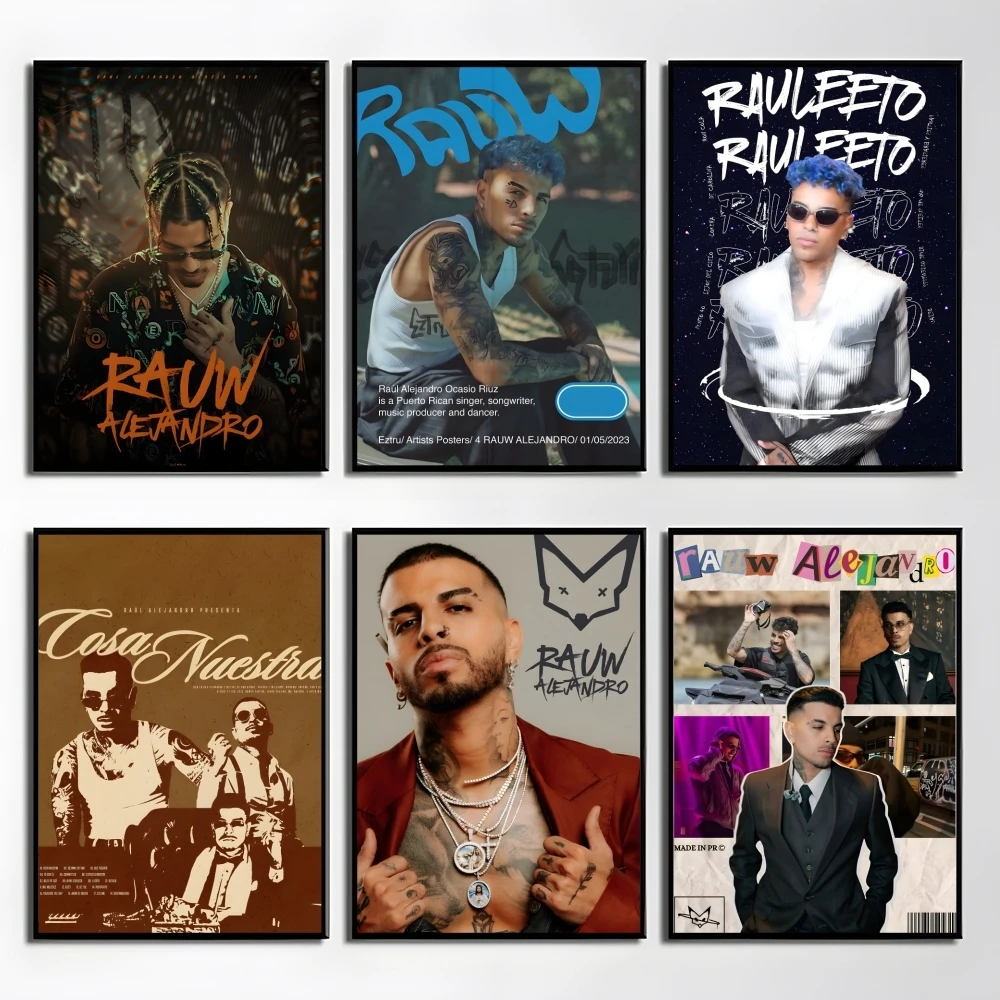 

Popular Singer R-Rauw Alejandro Poster Elegant And Affordable Wall Art Stickers For Dormitory Living Room And Bedroom Spaces