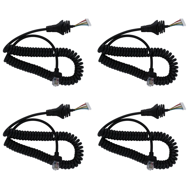 

4X HM-152 Microphone Cable For ICOM HM152 IC F121/S IC F221/S Replacement Cable