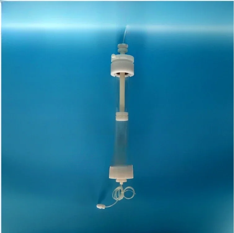 Medium pressure glass chromatography column with adapter 20mm diameter gel chromatography column protein