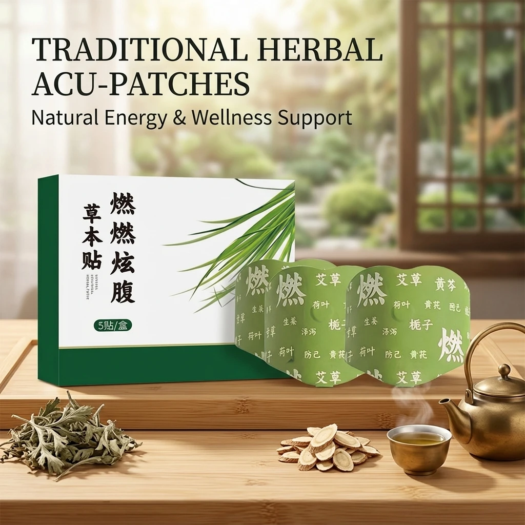 Ai Cao Moxibustion Navel Patch Herbal Slimming Belly Burn And Fat Loss Hot Compress Body Application for Weight Management