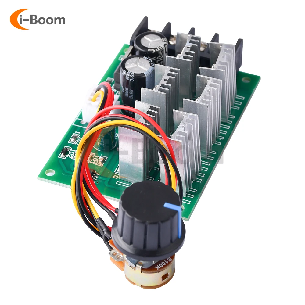 PWM DC9-55V DC Motor Governor Motor Pump Speed Controller Driver 40A 2000W High Power Speed Controller 9V 12V 24V 36V 48V