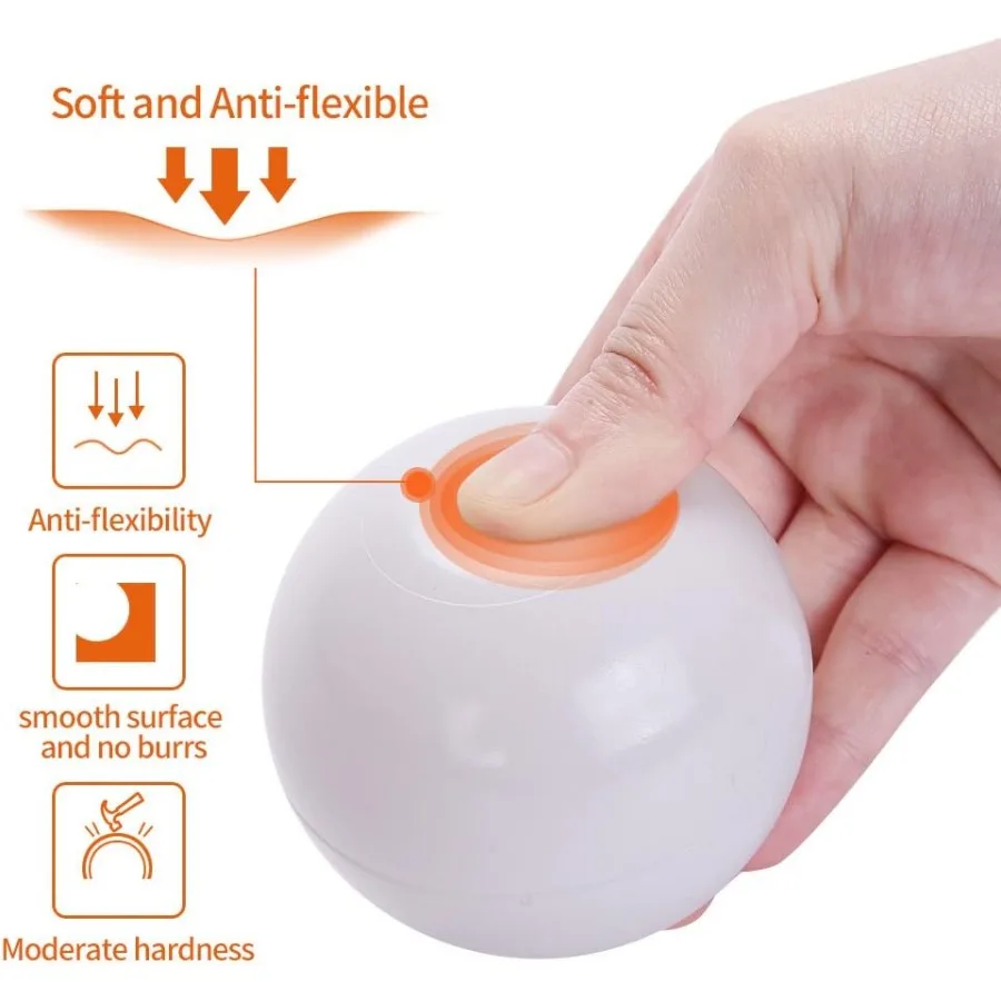 50 sztuk kulek do basenu z kulek - 7 cm plastikowe kulki bez ftalatów i BPA, odporne na ścieranie, antystresowe, zabawka do basenu z kulek z torbą do przechowywania