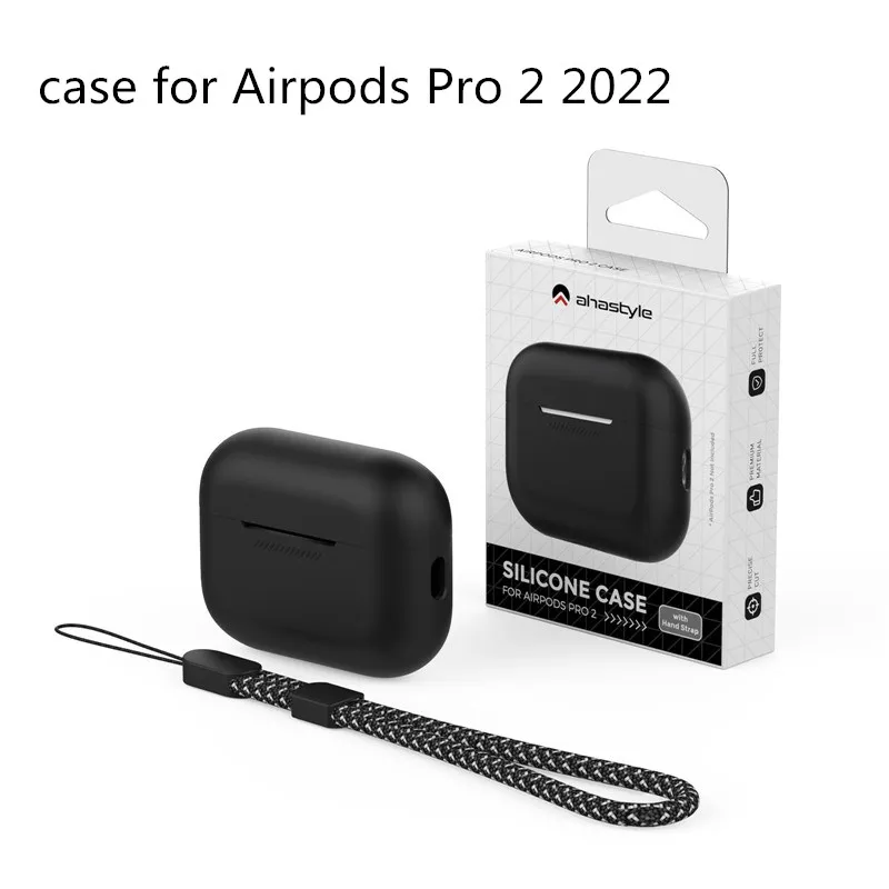 For AirPods Pro 2 Case Silicone Protector Cover[Front LED Visible] AirPods Pro 2022 with landyard For AirPods Pro 2nd Generation