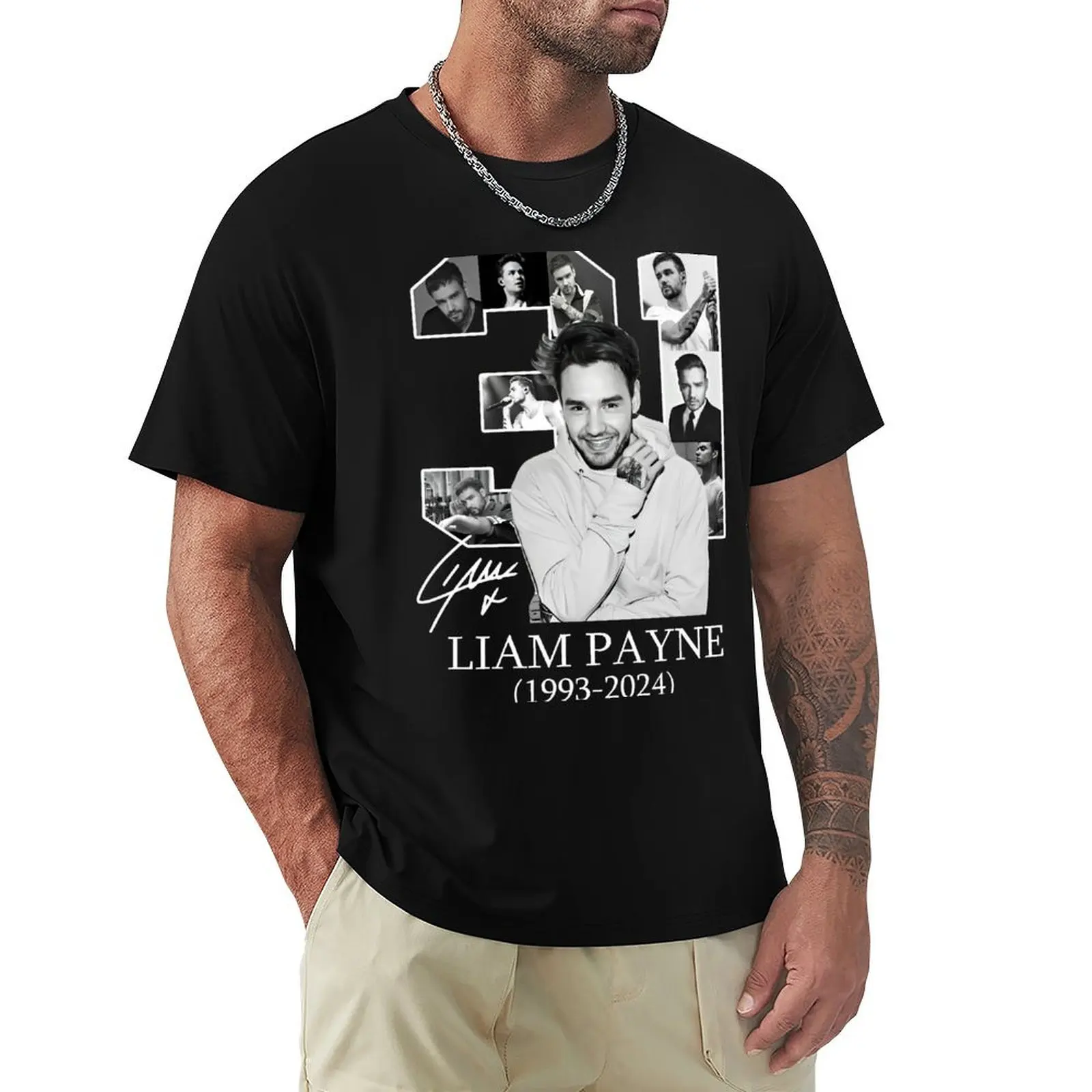 

Футболка Liam Payne «Спасибо за воспоминания», персонализированная футболка, хлопковые футболки с рисунком, футболка с аниме, одежда, мужская одежда
