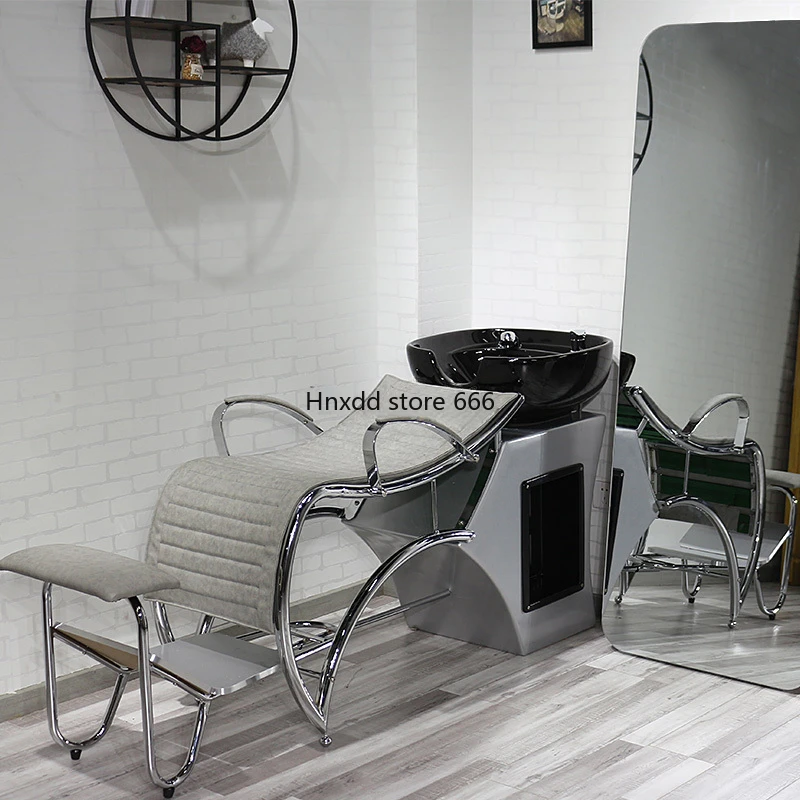 Half-Lying Multi-Functional Punch European Hair Salon for Hair Salon Japanese Style Flushing Bed