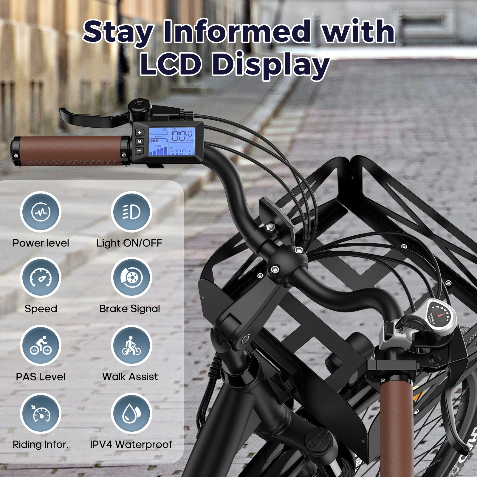 Bicicleta eléctrica Fafrees F26, 36 V, 20 Ah, para adultos, con neumáticos de 20 x 1,95 pulgadas, cuadro de acero de alta resistencia, 7 modos de asistencia, autonomía de 95 a 120 km, motor sin escobillas, batería de litio, frenos de disco, ideal para diversas terrenos, tanto de montaña como de ciudad, para uso en carretera y en la ciudad.