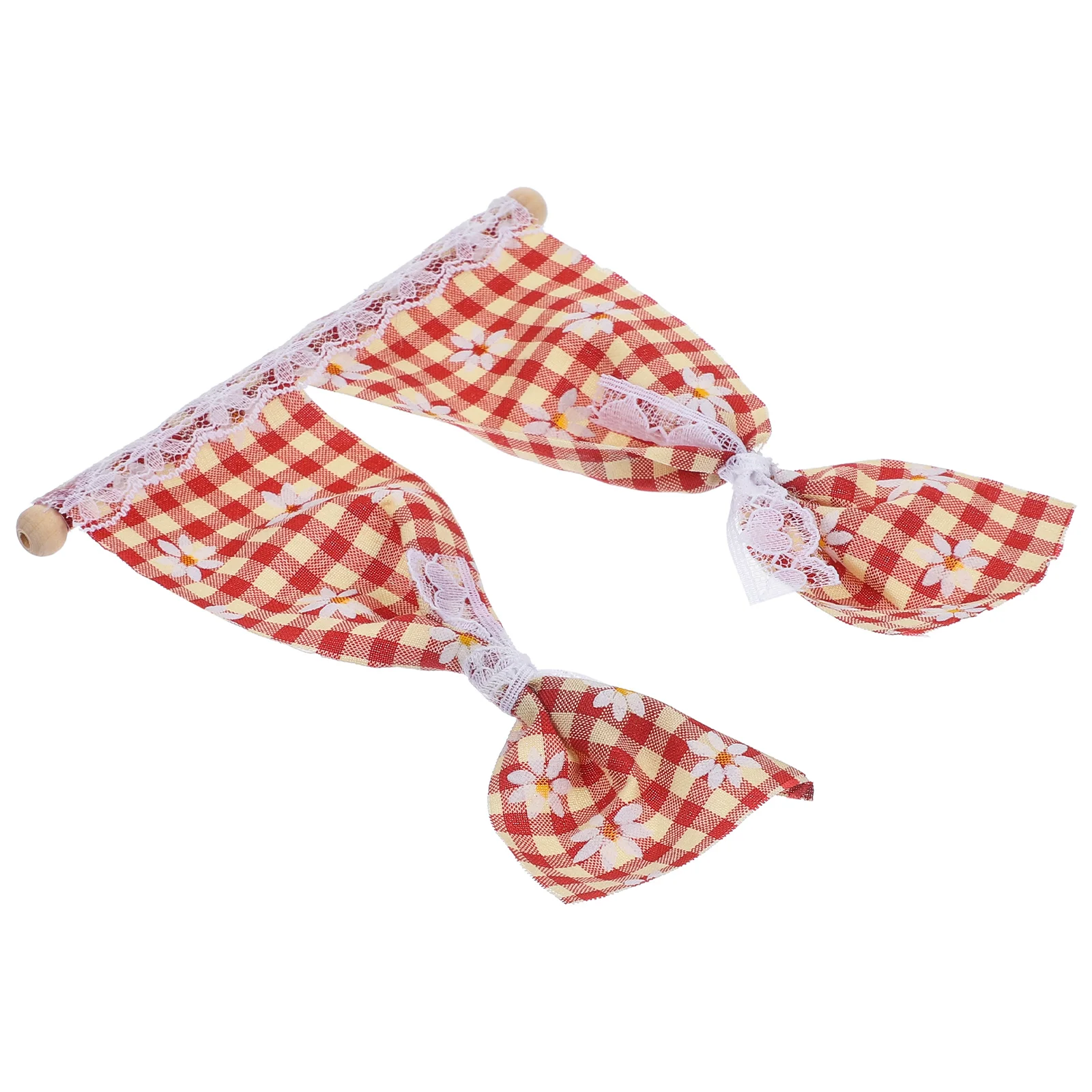

Small House Dollhouse Curtains Window Coverings Door Cloth Mini Accessories for