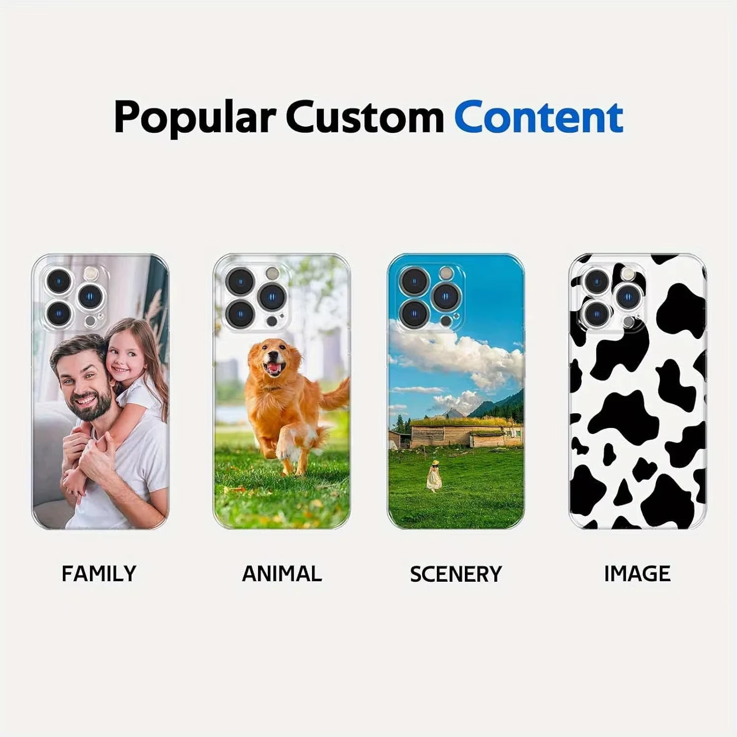 Personalizowane przezroczyste etui na telefon DIY z własnym zdjęciem dla Xiaomi Redmi Note 14 13 12 11 Pro Plus 4G 5G 15C 14C 13C 12C 10 10C 9A 9C — zdjęcie produktu 6