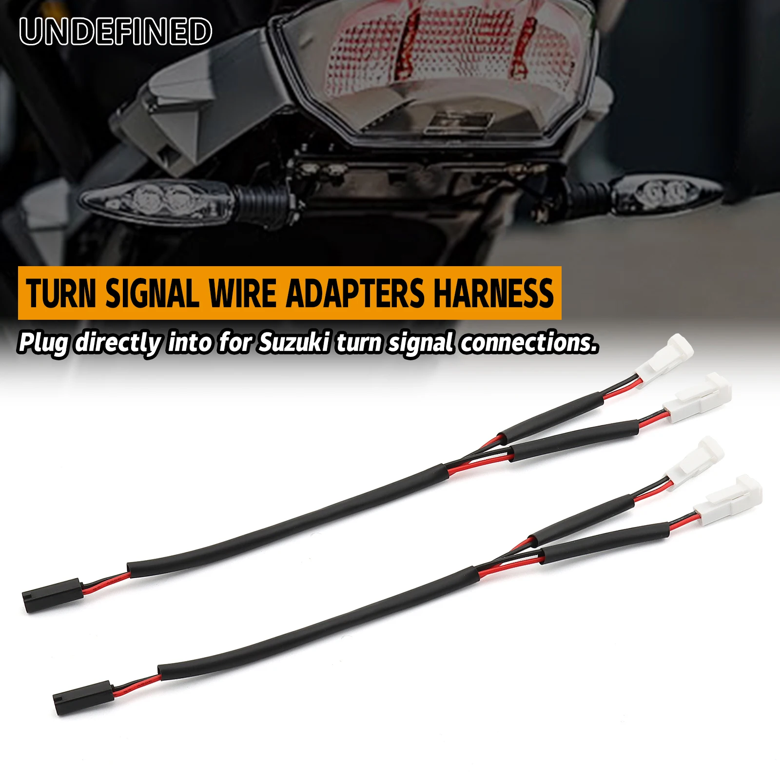 For SUZUKI V-Strom 650/1000/1050 Bandit 1250 GSR GSXS 750/1000/F Turn Signal Wire Adapters Indicator Cable Plug Connector
