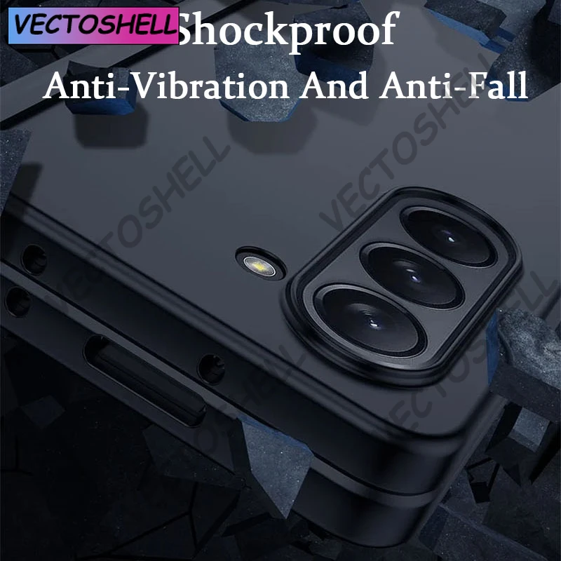 Dla Samsung Galaxy Z Fold 6/5/4/3 Etui Hard PC z ochroną zawiasów Wstrząsoodporna, smukła obudowa