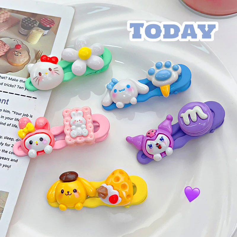 Sweet Cute Hairpins For Women Girls Lovely Fashion Hair Clips Cartoon Kawaii Hair Accessories Versatile Side Clips Gifts