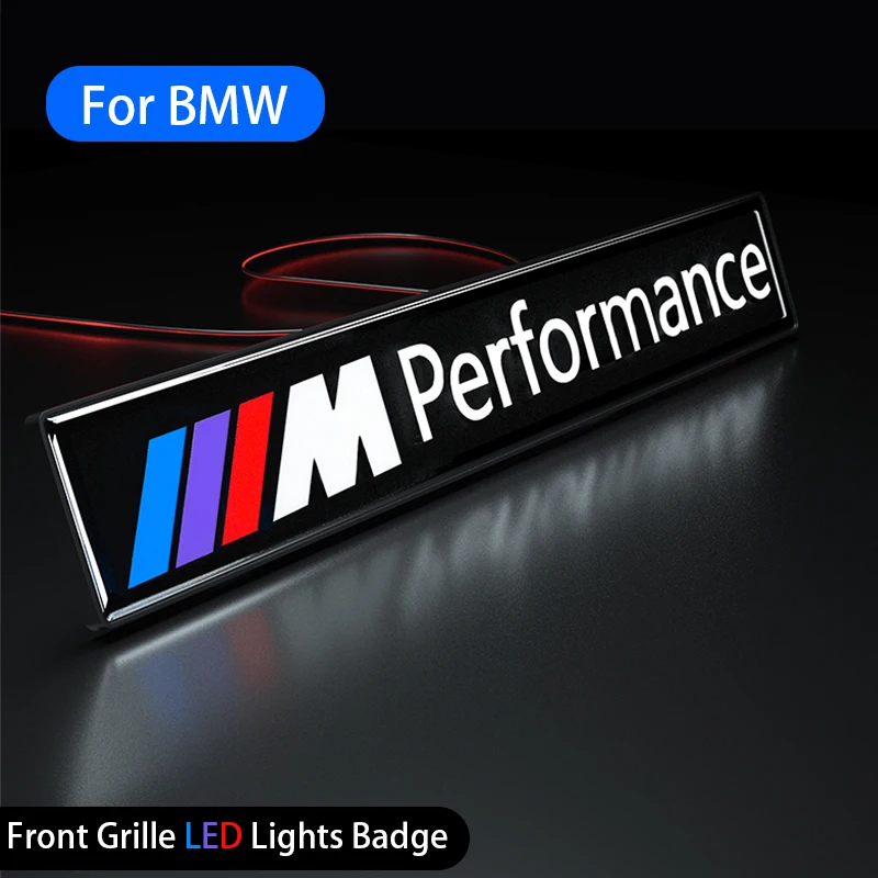 Car Front Hood Grille LED Decorative Light Badge Decor Light For BMW F30 F10 F20 E46 E39 E90 E60 E36  E34 G11 G12 M3 M4 M5 X5 X6