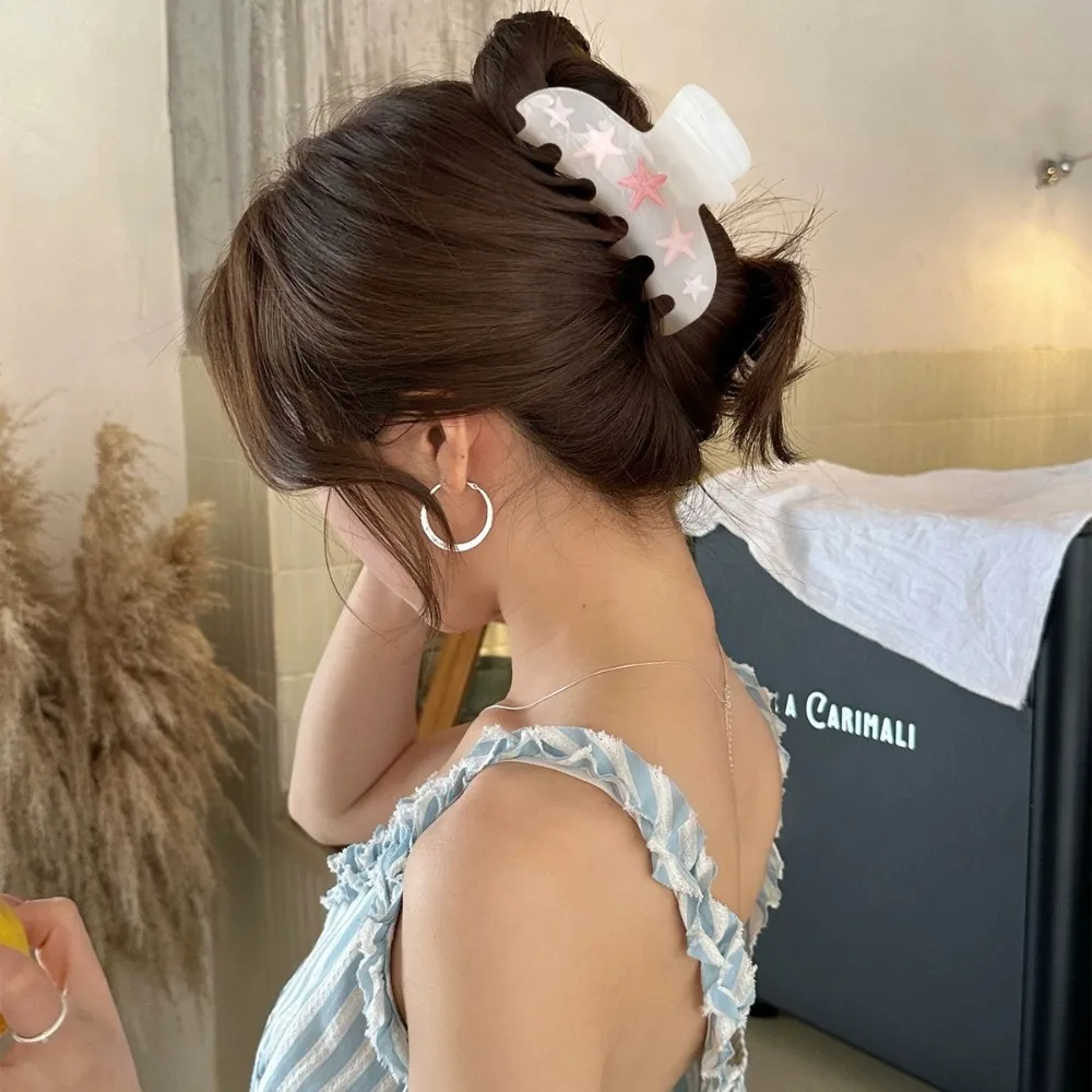 

Sweet Cherry Starfish Hair Claw Ocean Acetate Acetic Acid Hair Clip Geometry Korean Style Headwear Sea Star Grab Clip Vacation