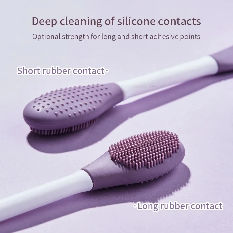 Double Head Silicone Facial Mask Brush Facial Massage Cleaning Brushs DIY Mud Film Scraper Facial Care Tool Dropshiping