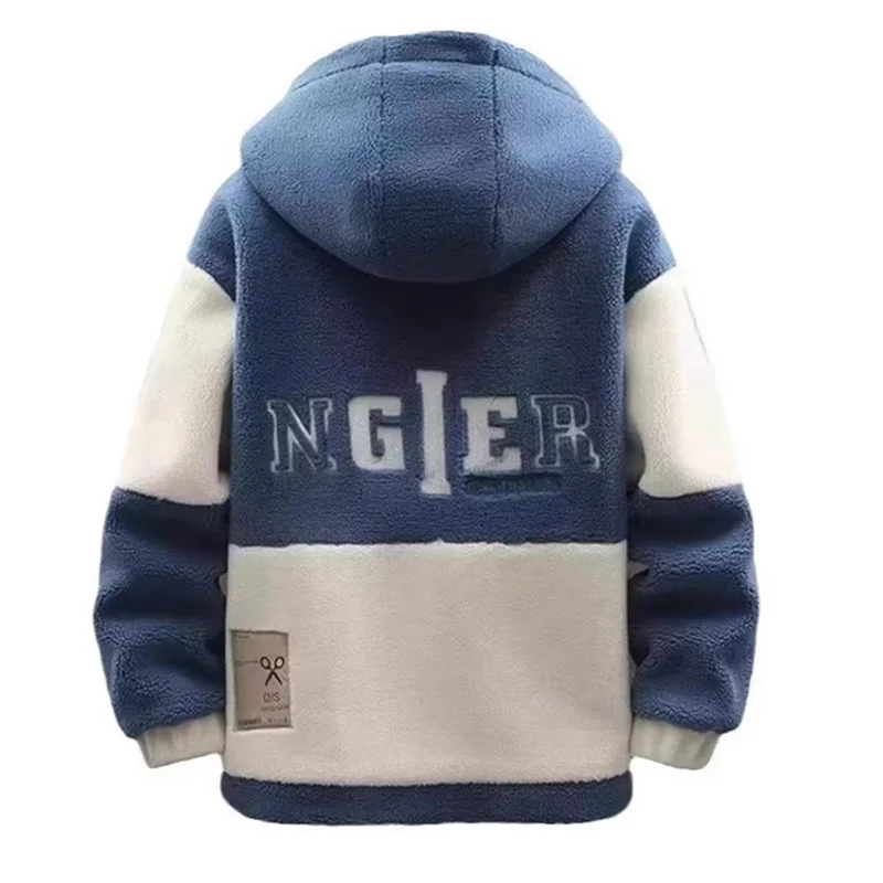 سترة رجالية من صوف الضأن لعام 2025 للخريف والشتاء سترة سميكة مبطنة فضفاضة مقاس كبير 6XL 110 كجم سترة ملابس يمكن ارتداؤها أيضًا #4