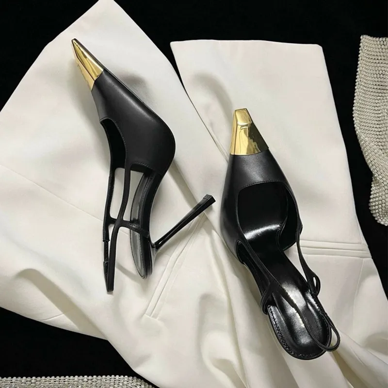 Star style Patent Leather Women Pumps Fashion Metal square toe High Heels Office Lady Shoes Spring Summer Slingback Female shoes