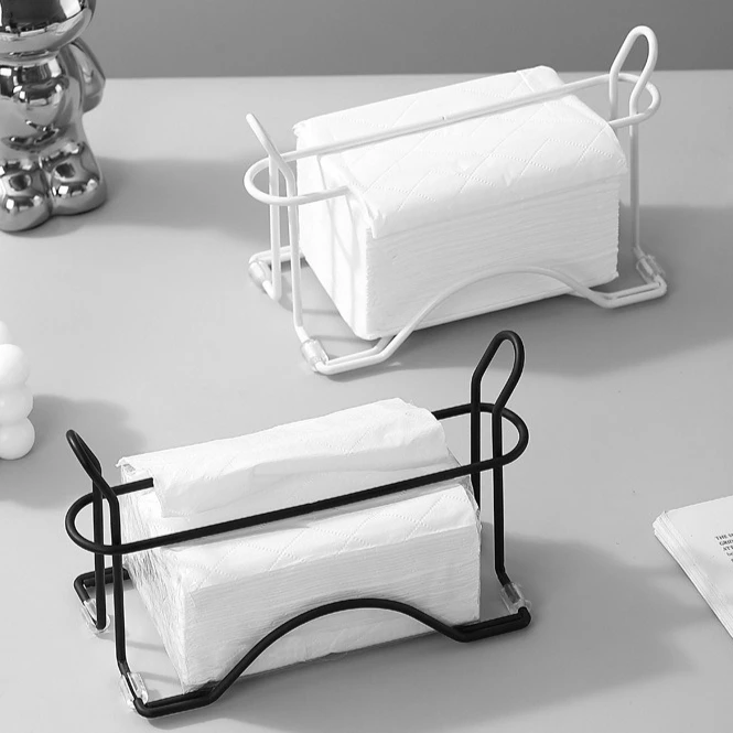 

Anti-Rust Space Saving Vertical Napkin Holder Household Kitchen Removable Storage Rack Portable Minimalist Tissue Holder