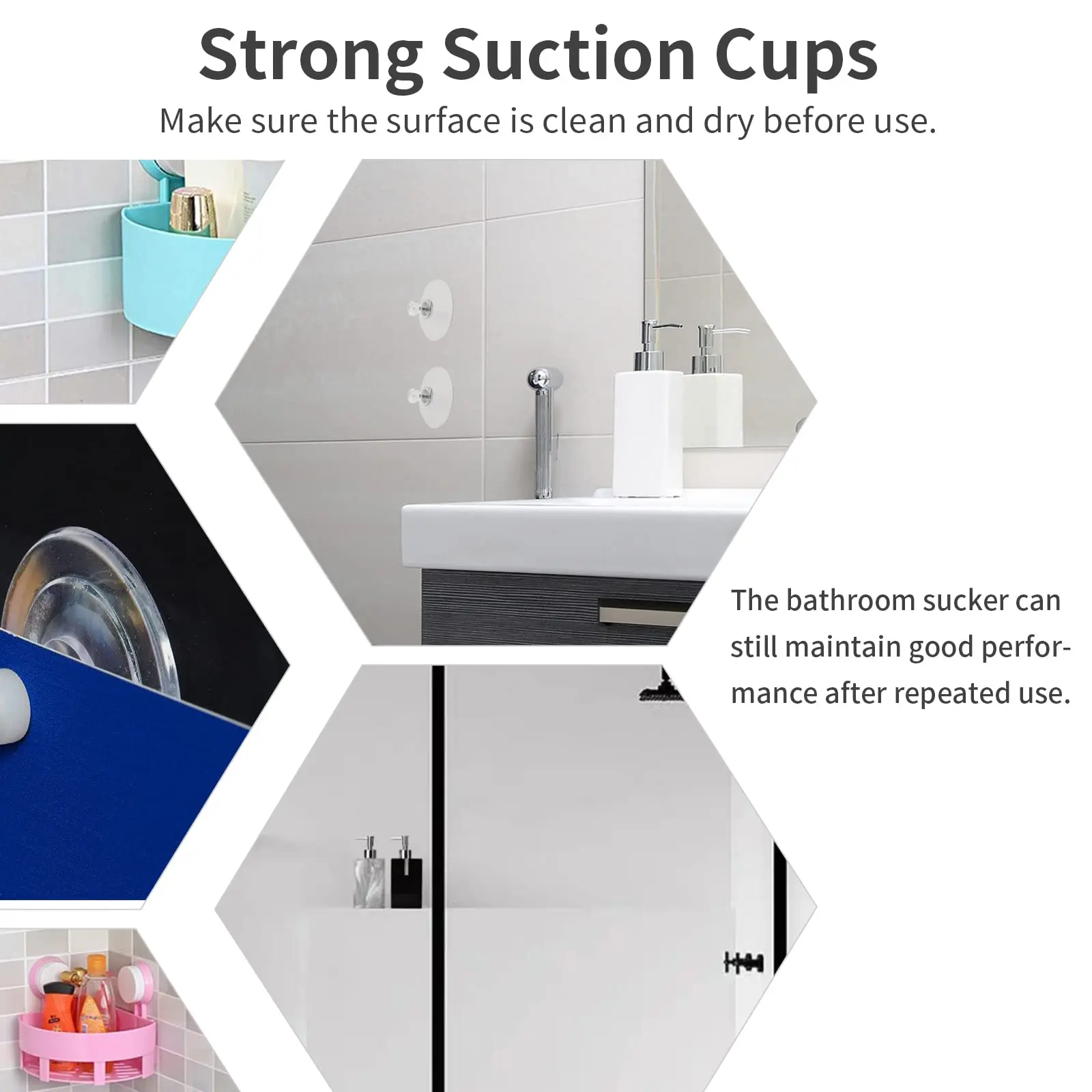 Clear Suction Cups PVC Vacuum Suction Cup Holder Plastic Suction Cups with Screws for Bathroom Kitchens Offices