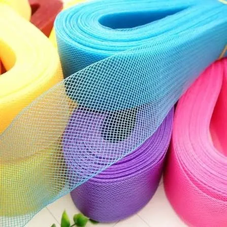 Well Shaping  Polyester Horsehair Crinoline Mesh Braid 2/3/4/5/6/8/10cm Trim For DIY Wedding Gown Skirt Boning Handmade Fas