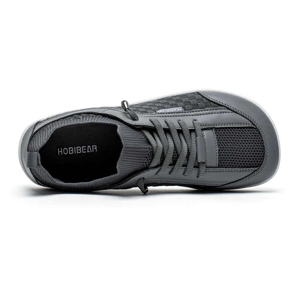 HOBIBEAR Unisex Barefoot Shoes Zero Drop Wide Toe Sneaker Slip On Lightweight Walking Breathable Minimalist Outdoor Shoes