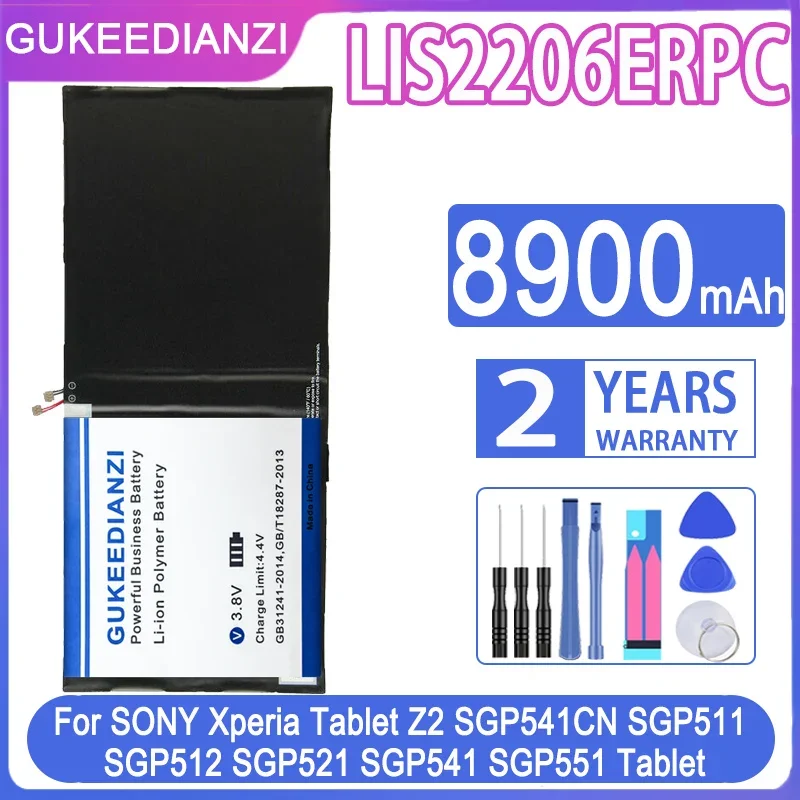 Battery For SONY Xperia Tablet Z2 SGP541CN SGP511 SGP512 SGP521 SGP541 SGP551 LIS2206ERPC 8900mAh