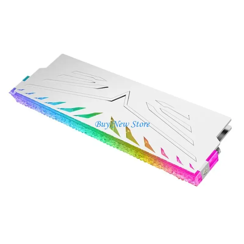Dissipatore calore ARGB in metallo 20CE con raffreddamento a pad termico e illuminazione RGB per modulo memoria DDR5