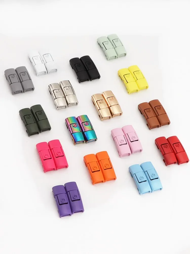 10 Stuks Nieuwe Clip Druk Gesp Schoenveters Kleurrijke Metalen Schoenveter Druk Lock Schoenen Accessoires AF1 Sneakers Kits Metalen Veters Gesp - afbeelding 2