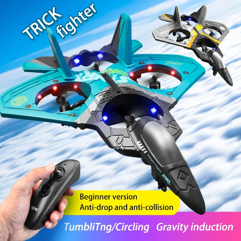 V17 RC Aircraft 2.4G Radio Controlled Fighter Aircraft    Remote Control Glider Remote Control Drone Boy Toy Gift