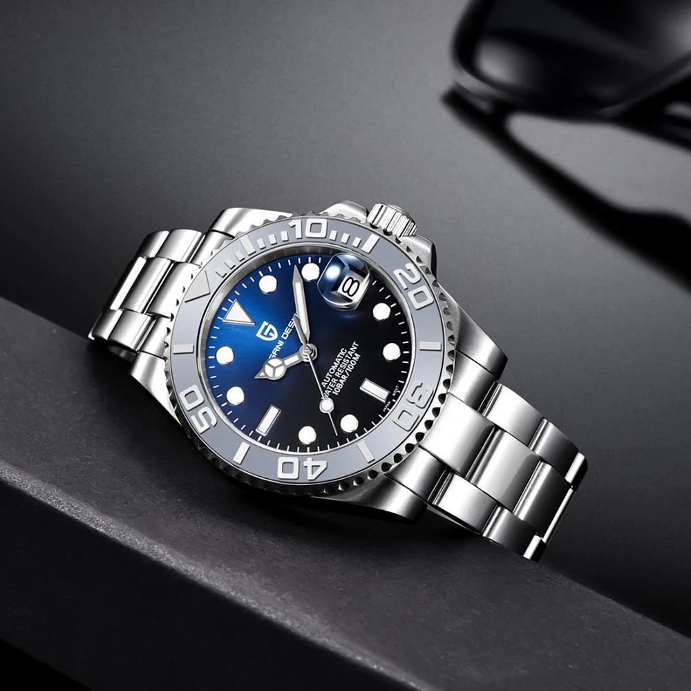 2025 PAGANI DESIGN Sport Style Watch stainless steel Mechanical Automatic Watch Waterproof Rotating outer ring watches for man