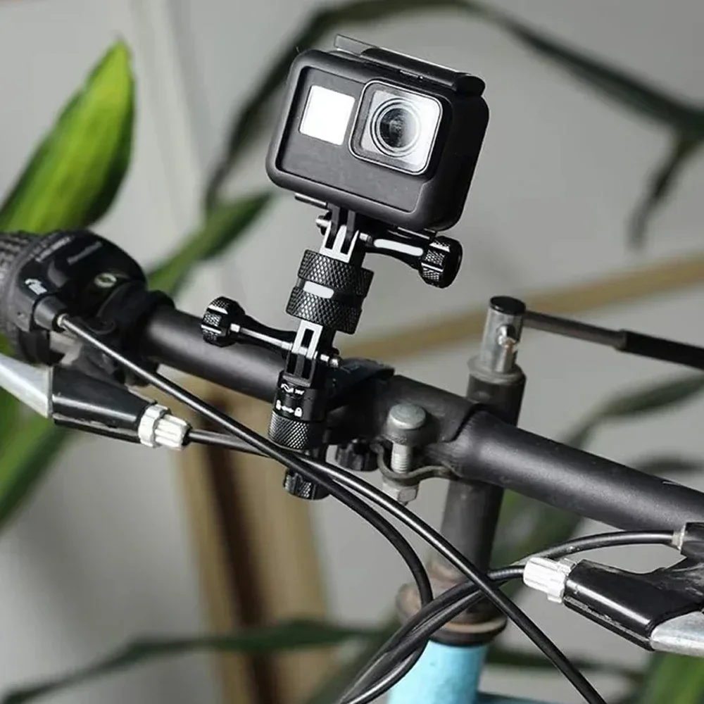 ترايبود جبل محول سبائك الألومنيوم 360 °   قاعدة تثبيت قابلة للدوران لـ GoPro Hero 13 12 11 10 9 Insta360 X4 X3 DJI Action 4 3