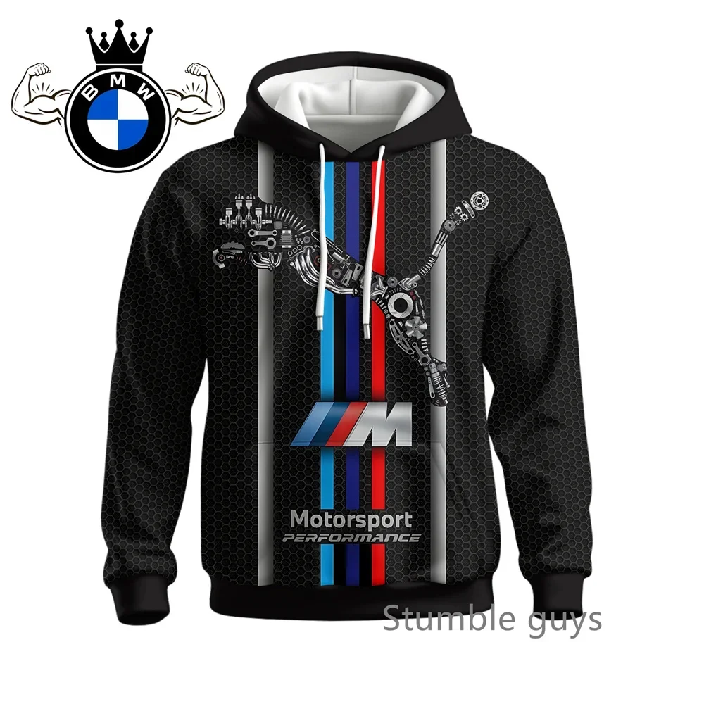 الخريف BMW الرجال طويلة الأكمام هوديي البلوز سترة معطف دراجة نارية رياضية سباق M قوة السيارات العلامة التجارية موضة عادية #1