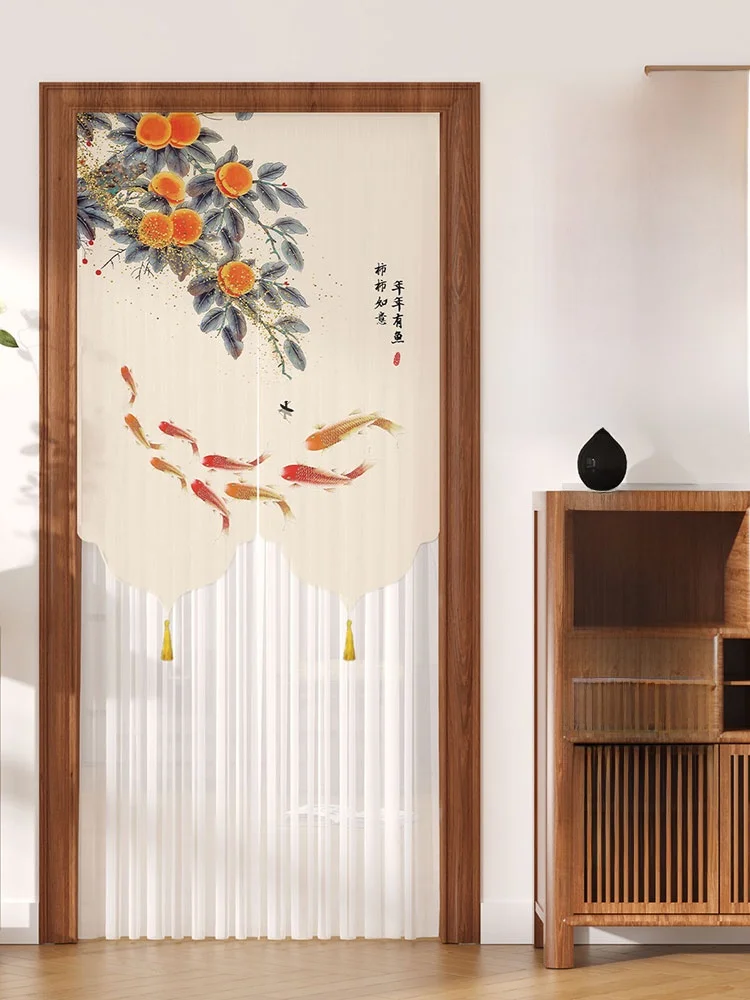 

Bedroom Batoom Door Curtain Lace Semi-Transparent High-End Bloing Mosquito-Proof New 2025 Chinese Sle Home Use Curtain