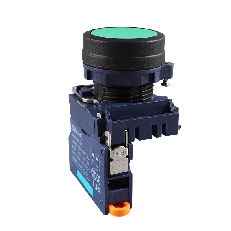 Huaqingjun No Led Reset Frosted Plastic Head Normal Closed Push Button Switch for Relay Module