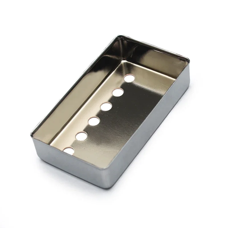 10Pcs 16.5mm Brass Pickup Covers/Lid/Shell/Top 70x39mm 6 Hole for Humbucker Thin Covers 50/52MM Chrome/Gold