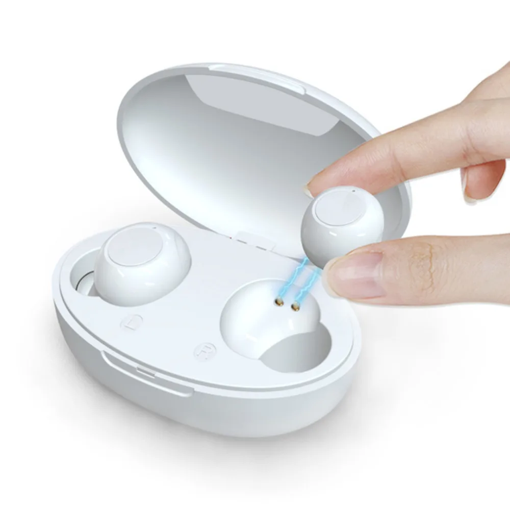 New Portable Invisible Magnetic Rechargeable In-Ear Intelligent Audiphones Assisted Listening Sound Amplifier For Elderly People