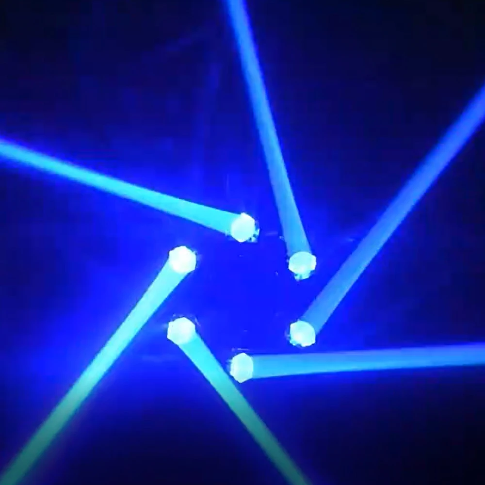 150W LED Light Bar Disco Beam 6 Eyes Red Green Lazer DJ Stage Light Strobe Effect Lighting for Party Event